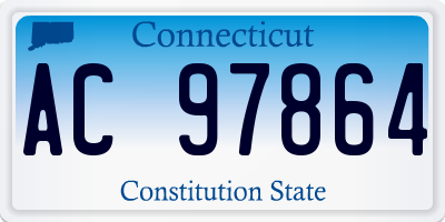 CT license plate AC97864