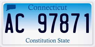 CT license plate AC97871