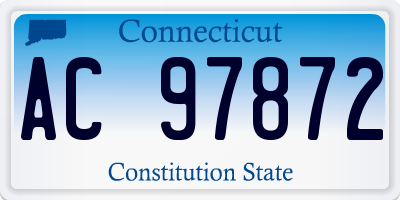 CT license plate AC97872