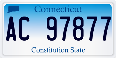 CT license plate AC97877