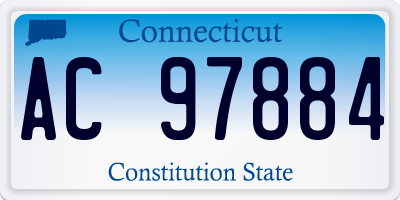 CT license plate AC97884