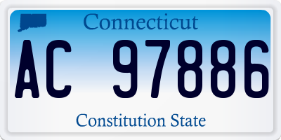 CT license plate AC97886