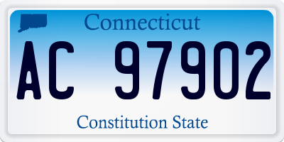 CT license plate AC97902