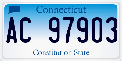 CT license plate AC97903