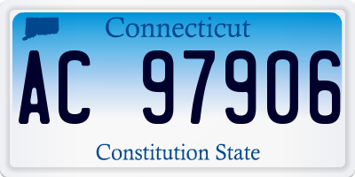 CT license plate AC97906