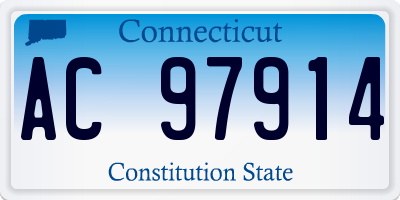 CT license plate AC97914