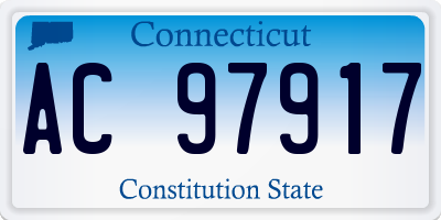 CT license plate AC97917