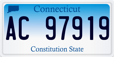 CT license plate AC97919