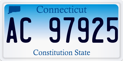 CT license plate AC97925