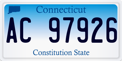 CT license plate AC97926