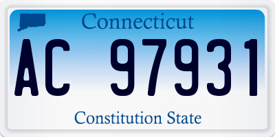 CT license plate AC97931
