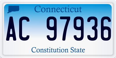 CT license plate AC97936