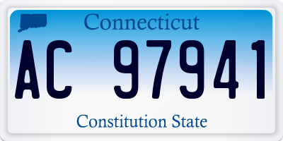 CT license plate AC97941