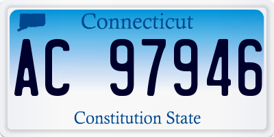 CT license plate AC97946
