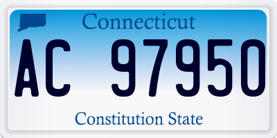 CT license plate AC97950