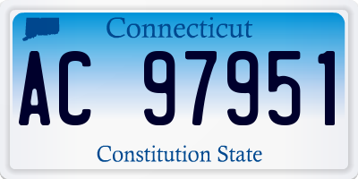 CT license plate AC97951