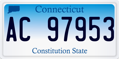 CT license plate AC97953