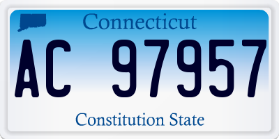 CT license plate AC97957