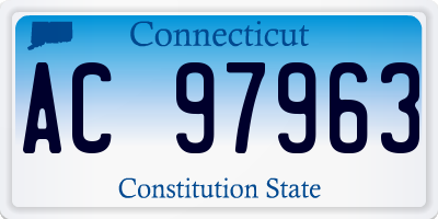 CT license plate AC97963