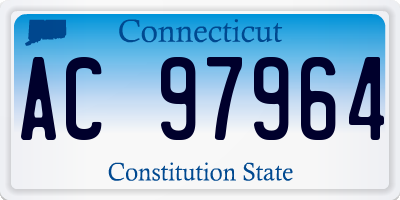 CT license plate AC97964