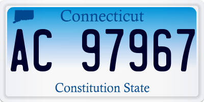 CT license plate AC97967
