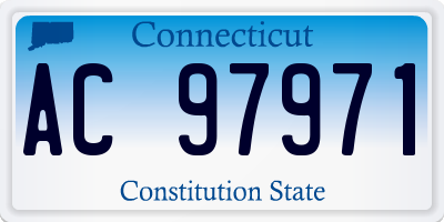 CT license plate AC97971
