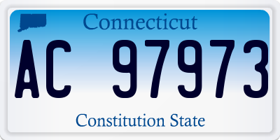 CT license plate AC97973