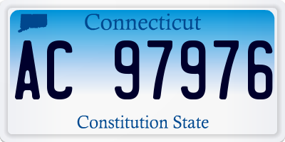 CT license plate AC97976