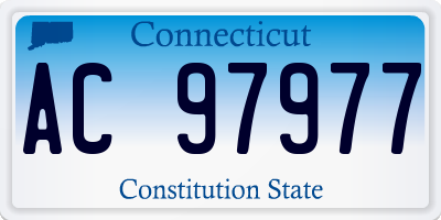 CT license plate AC97977