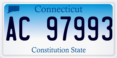 CT license plate AC97993