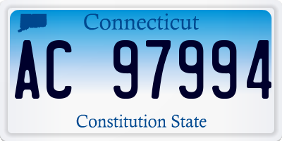 CT license plate AC97994