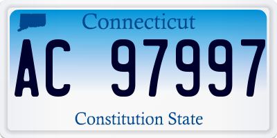 CT license plate AC97997