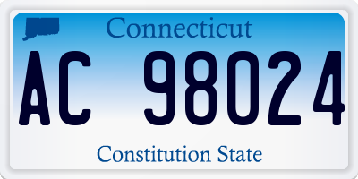 CT license plate AC98024