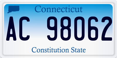 CT license plate AC98062