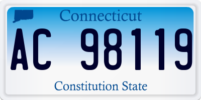 CT license plate AC98119