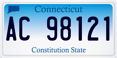 CT license plate AC98121