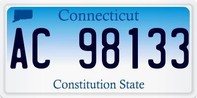 CT license plate AC98133