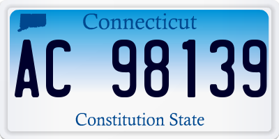 CT license plate AC98139