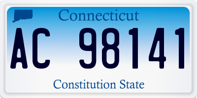 CT license plate AC98141