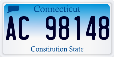 CT license plate AC98148