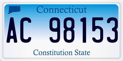 CT license plate AC98153