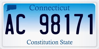 CT license plate AC98171