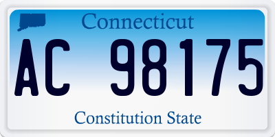 CT license plate AC98175