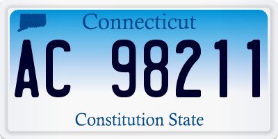 CT license plate AC98211