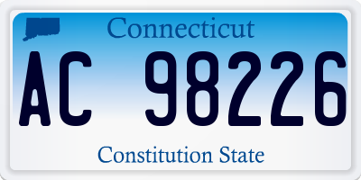 CT license plate AC98226