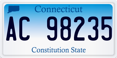 CT license plate AC98235
