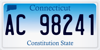 CT license plate AC98241