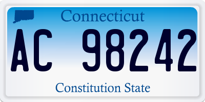 CT license plate AC98242