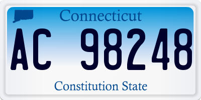 CT license plate AC98248