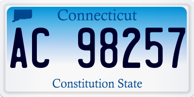 CT license plate AC98257
